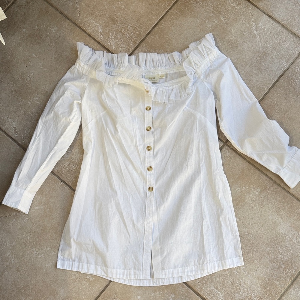 Maeve White Skirt by Anthropologie